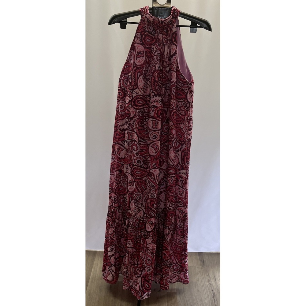 CYNTHIA STEFFE Bohemian Style Pink & Raspberry Paisley Maxi Sundress Size XL